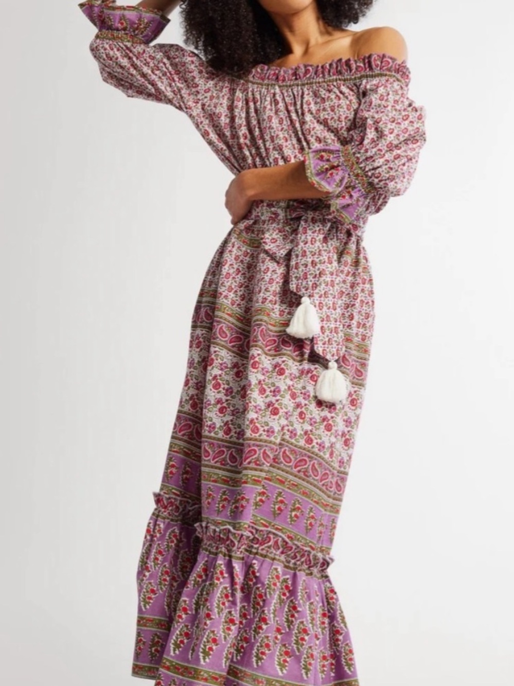 NWT Mille Paloma Dress in Heirloom - Floral Tiered Maxi Dress in Lavender